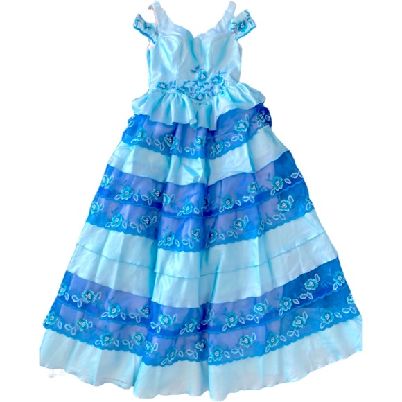 💙 Beautiful halloween  Embroidered dress 💙like brand new / - Picture 1 of 17